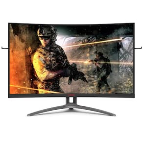 Miniatura Monitor Gamer Curvo 31,5" AOC Agon AG323FCXE Tela Widescreen, Full HD,165Hz, 1ms e AMD FreeSync Premium - Preto