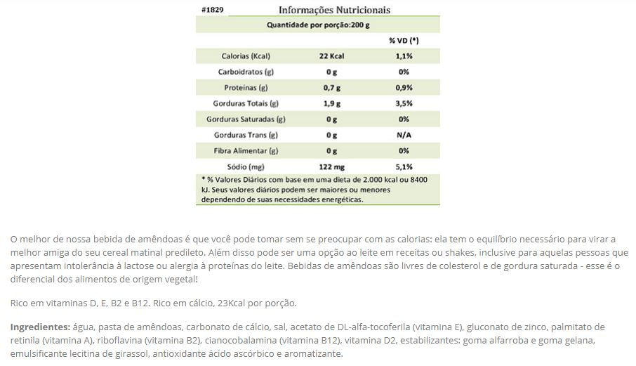 Miniatura Kit Leite De Amêndoa Silk 6l Sabor Baunilha