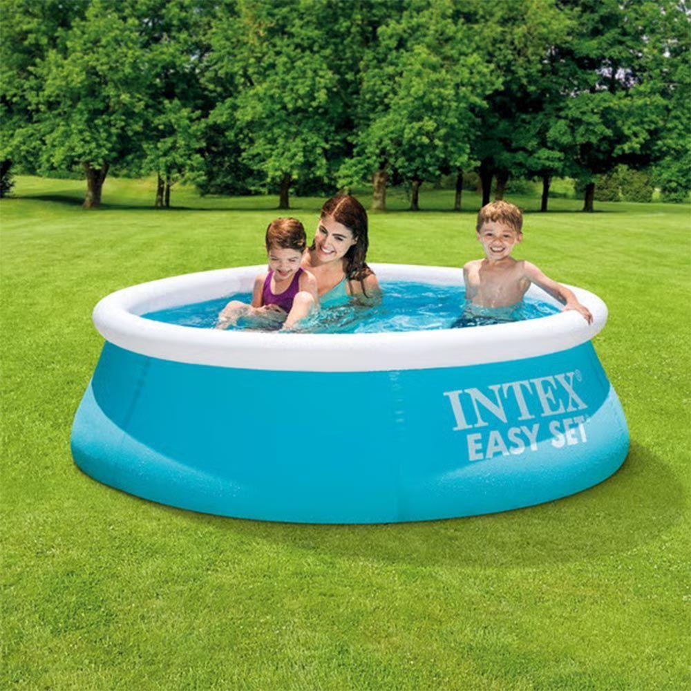 Miniatura Piscina Inflável Easy Set 886 Litros + Bomba De Ar - Intex