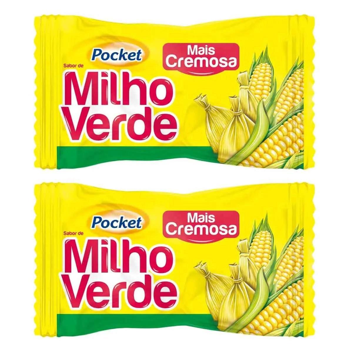 Miniatura 3 Pacotes De Bala De Milho Verde Mais Cremosa Pocket 500G