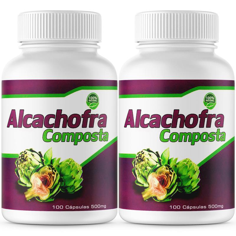 Miniatura Kit 2 Potes Alcachofra Composta 500Mg 100Cps Fitoforme