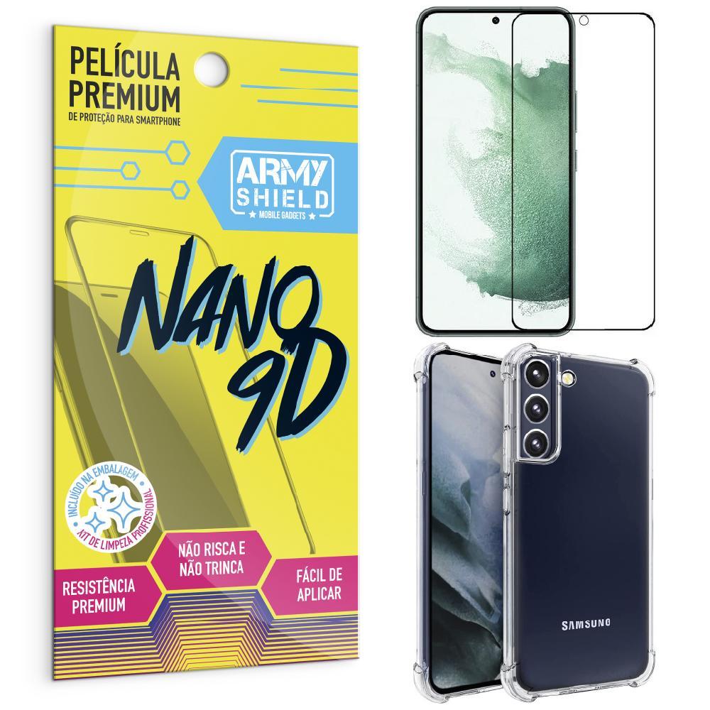 Miniatura Capa Samsung S22 Plus Anti Shock + Película Nano Cerâmica 9D