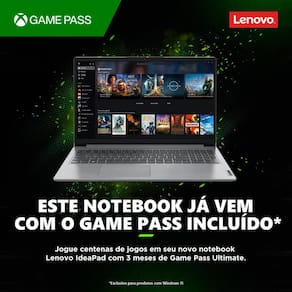 Notebook Lenovo Intel Core i3 4GB RAM 256GB SSD Tela 15,6" Windows 11 - IdeaPad 1i 82VY000TBR