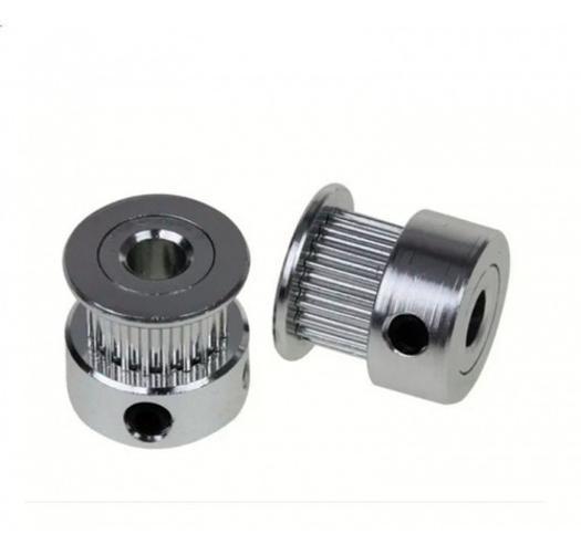 Miniatura 2X Polia Gt2 20 Dentes Furo 6Mm Correia 6Mm 3D Reprap Cnc