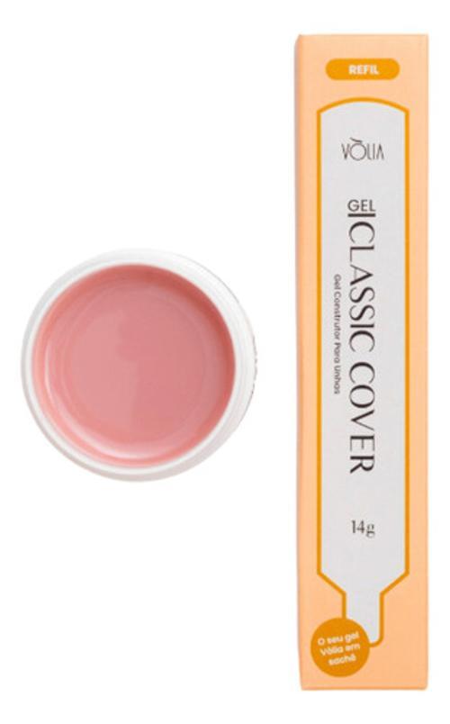 Miniatura Kit Refil Sache Volia Gel Base + Classic Pink +Classic Cover