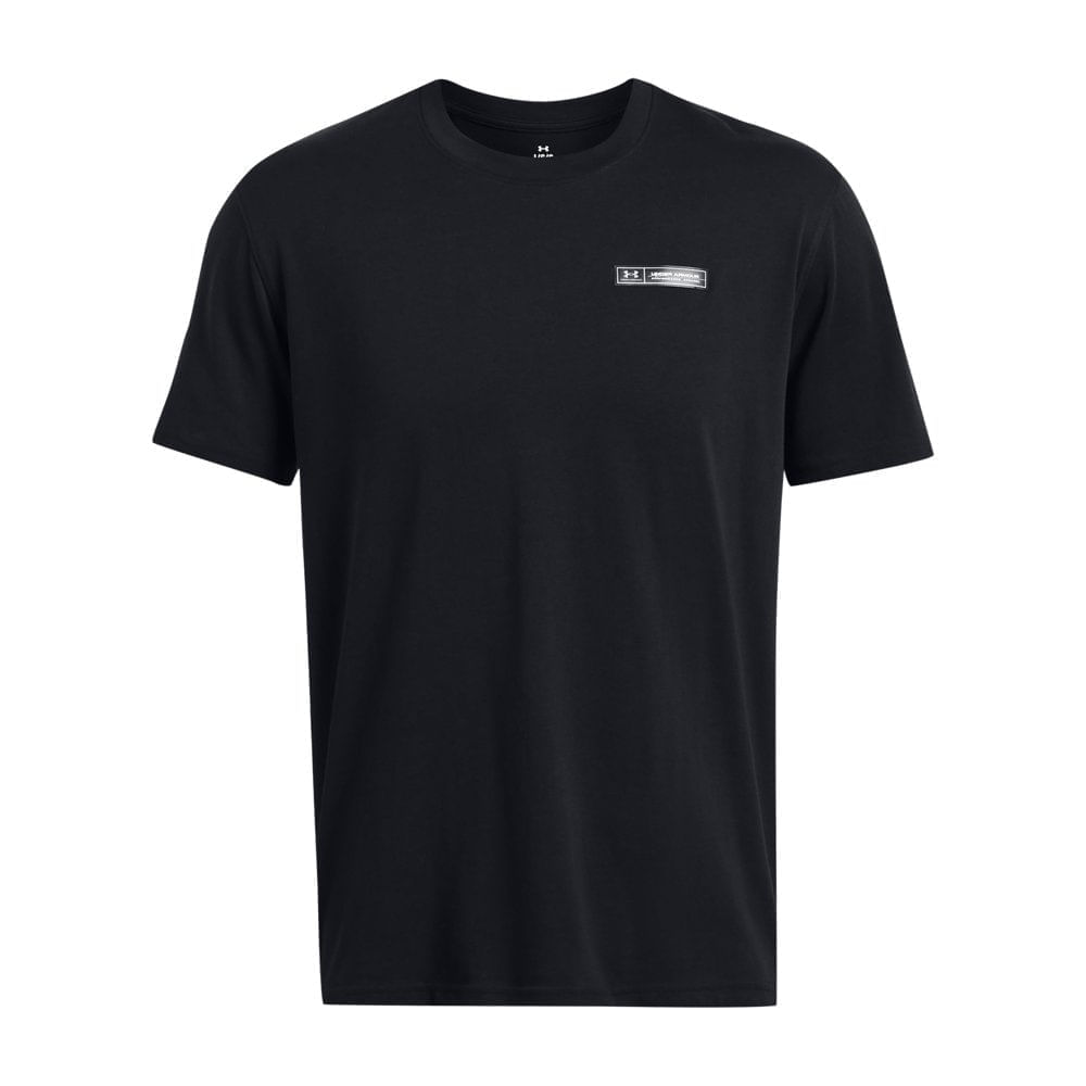 Miniatura Camiseta Under Armour Heavyweight Label 2GG Preto