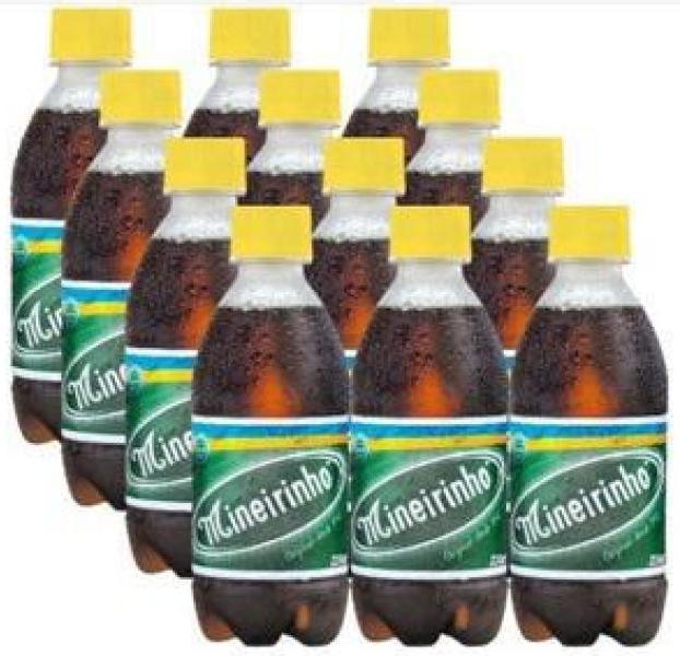 Miniatura Refrigerante Mineirinho Original 350Ml.Kit Com 36 Unidades