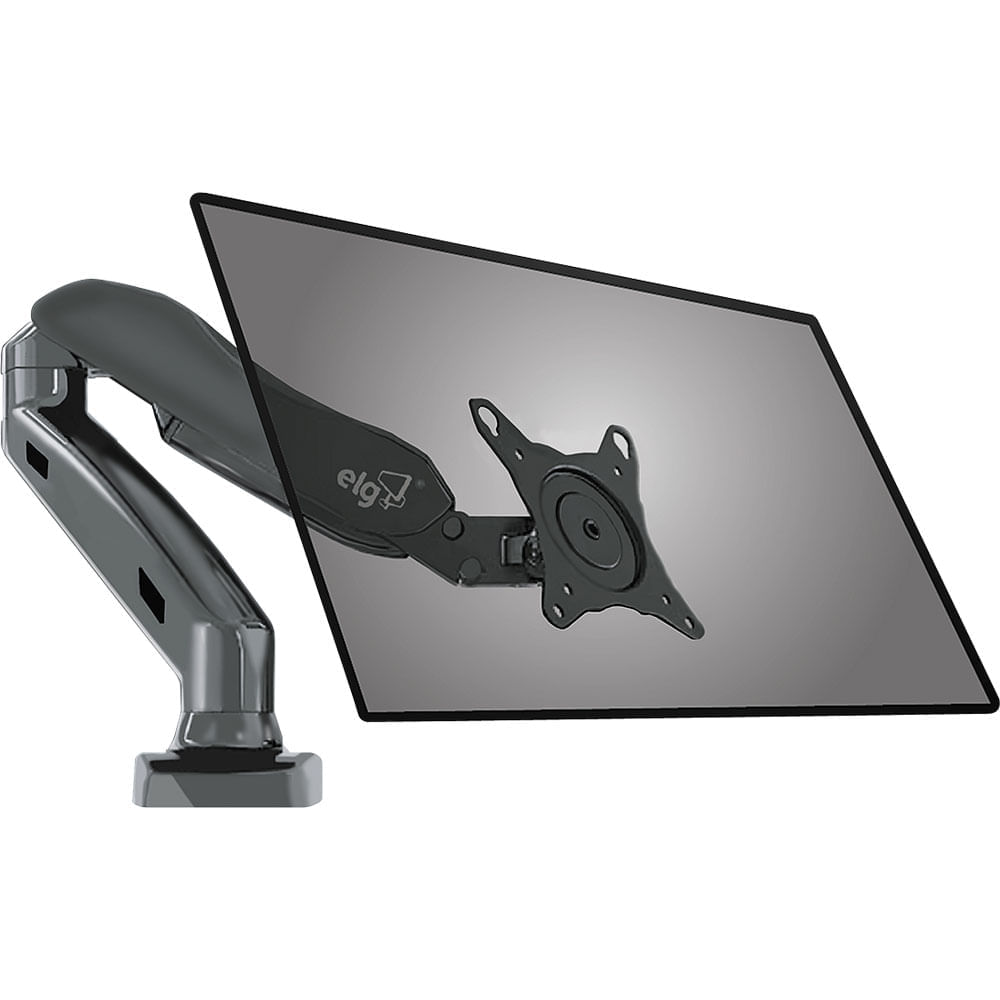 Miniatura Suporte para LCD/LED/Monitor 17" a 27" com Pistão a Gás F80 ELG