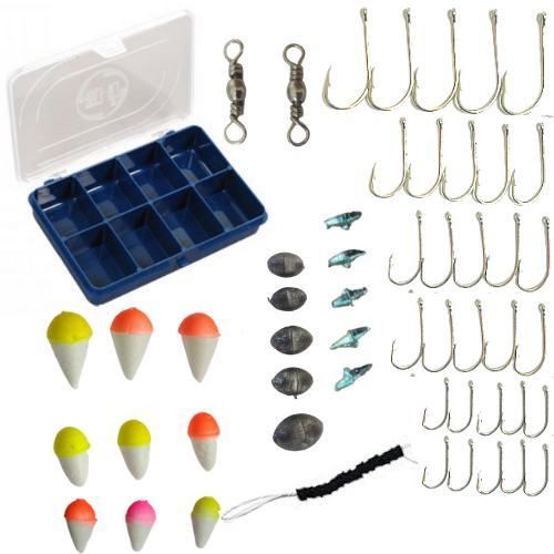 Caixa Com Acessórios Kit Para Pesca Completa Pesqueiro