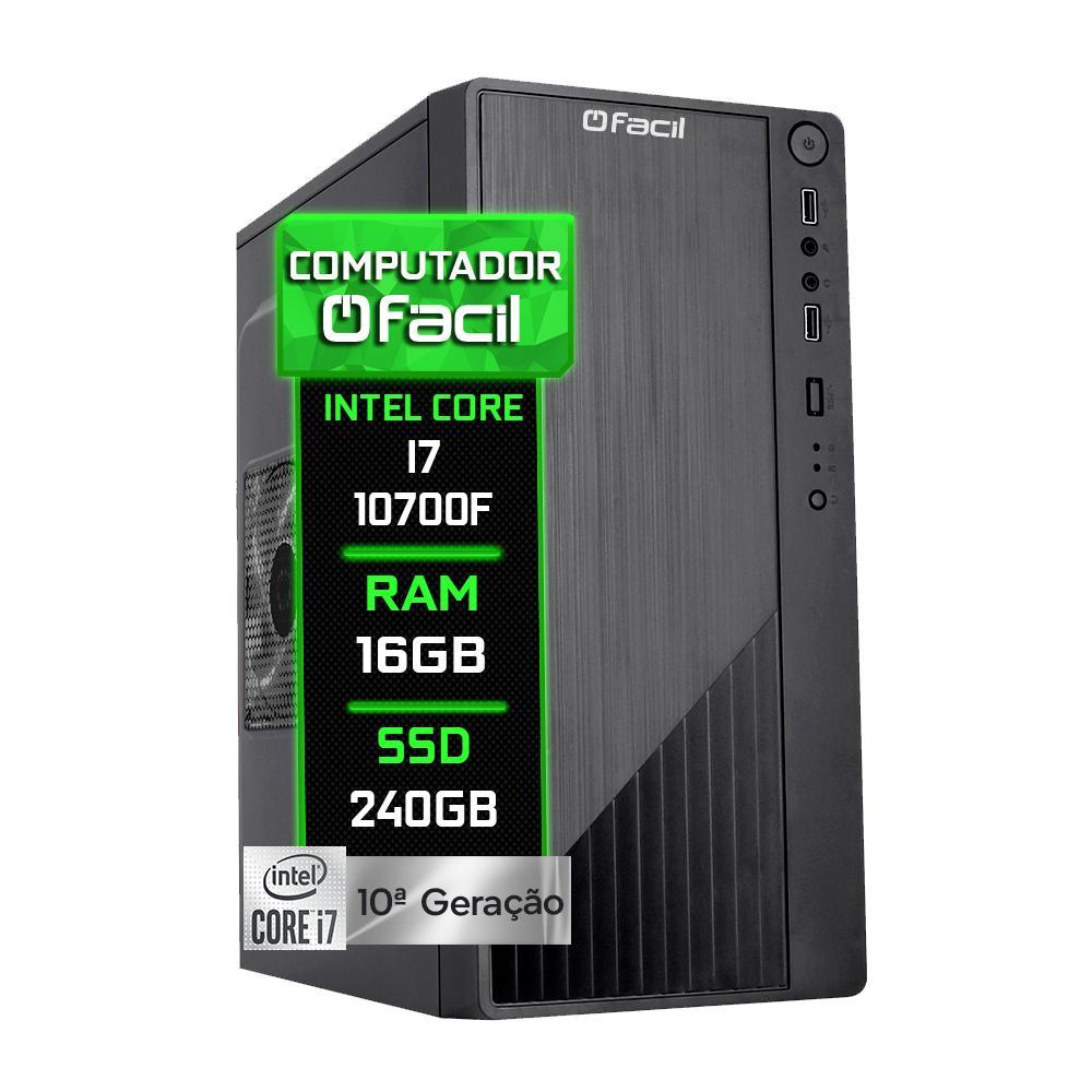 Miniatura Computador Fácil Intel Core I7 10700F 10 Geração 16Gb Ddr4