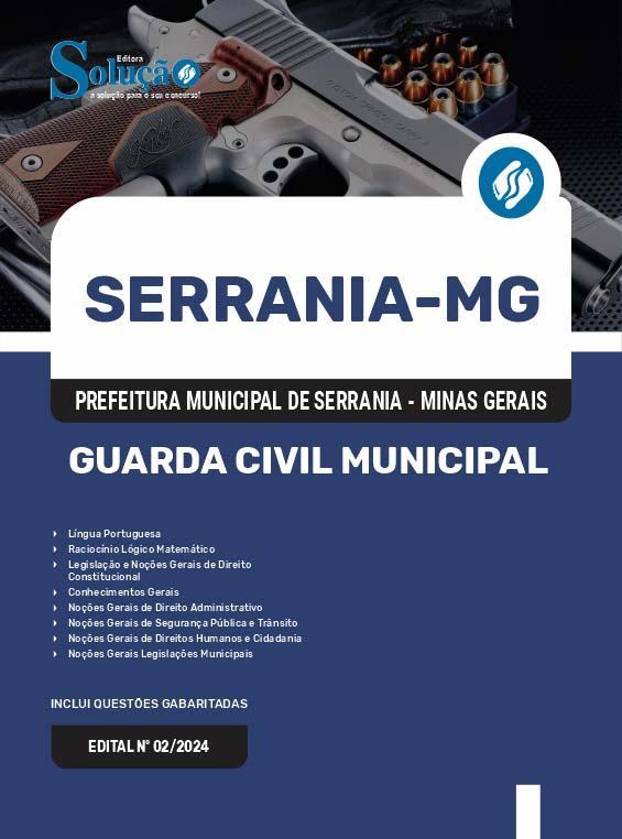 Miniatura Apostila Prefeitura Serrania Mg 2024 Guarda Civil Municipal