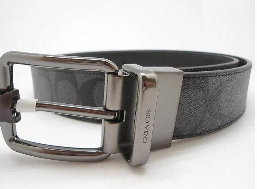 Miniatura Cinto Coach Wide Harness Cut-To-Size Reversible Signature Ca