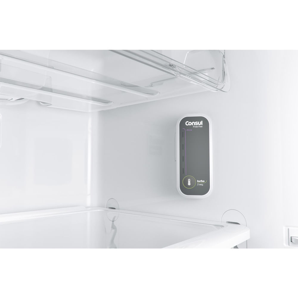Geladeira Consul Frost Free Duplex 340 litros Branca com Prateleiras Altura Flex 220V