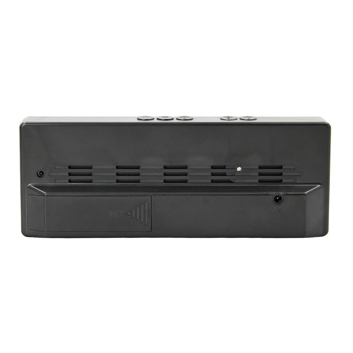 Miniatura Relogio Despertador Digital Led Usb Pilha Portatil Alarme