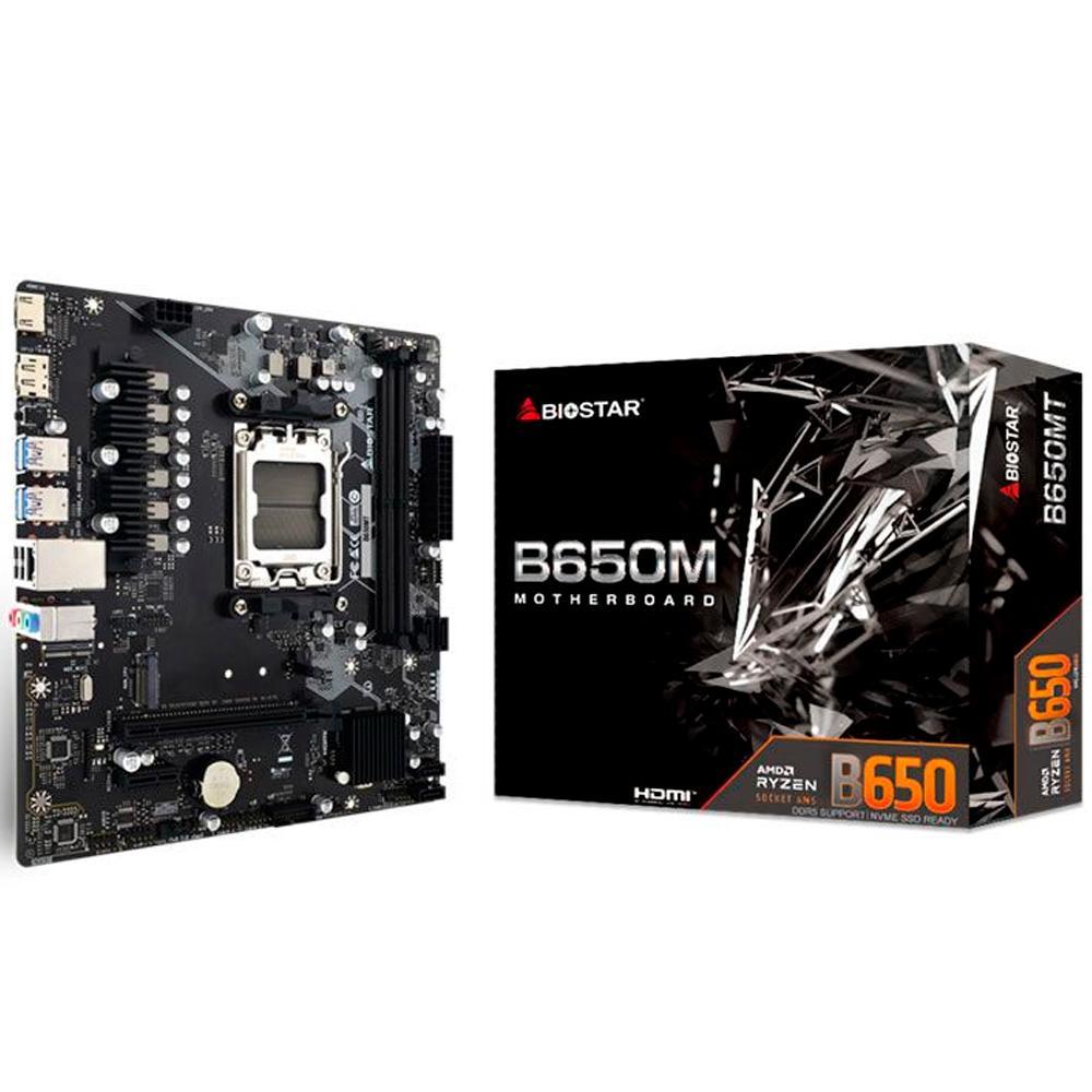 Miniatura Placa Mãe B650M Chipset A650 Amd Am5 Ddr5 Matx Biostar