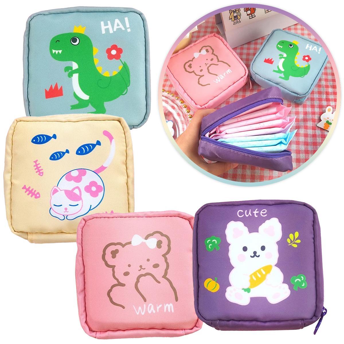 Miniatura Necessaire Feminina Pequena Para Absorventes E Cosméticos