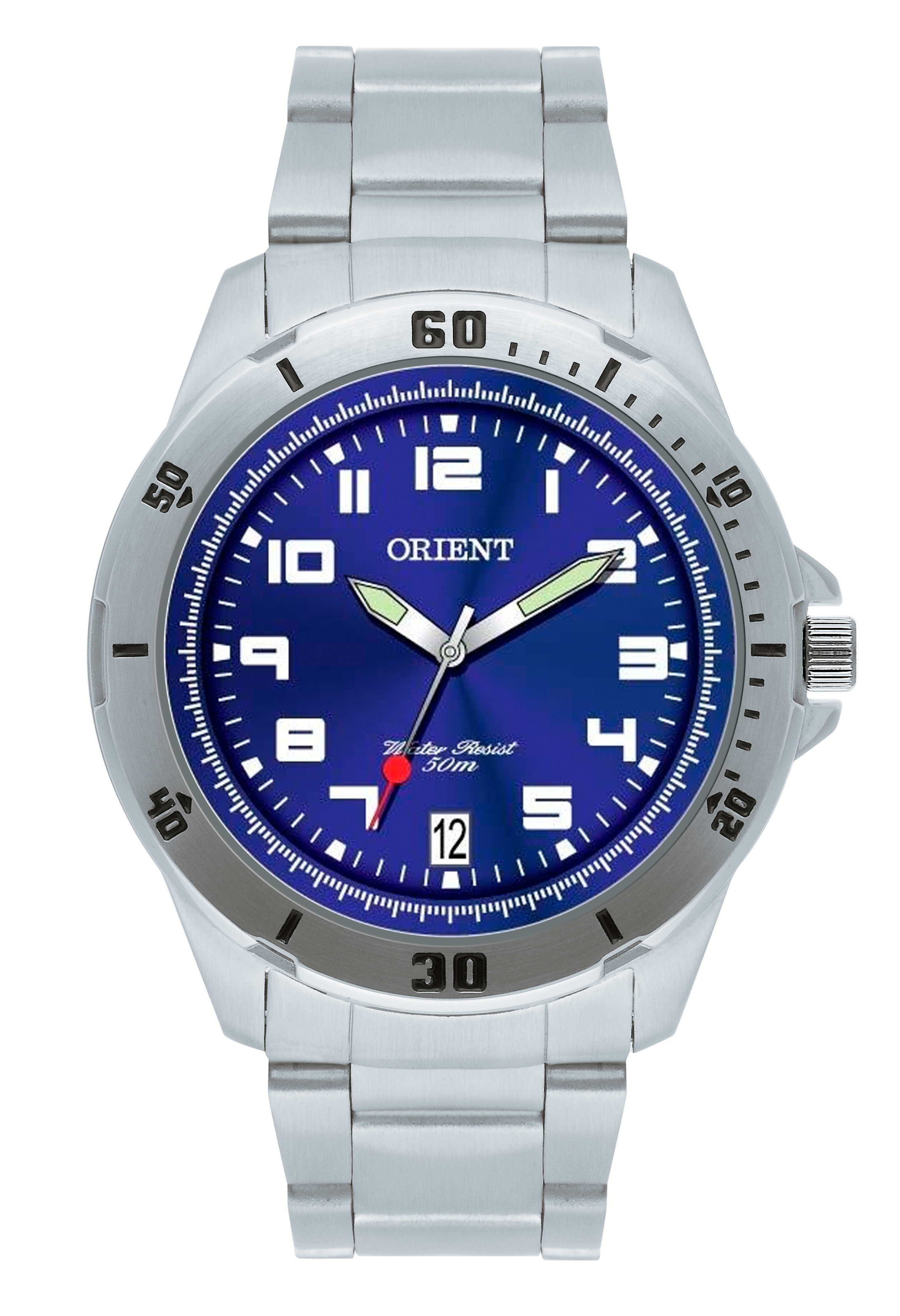 Miniatura Relógio Orient Masculino Mbss1155a D2sx Azul Calendário - Azul - Relógio - Masculino - Orient - Aço - Analógico - Mbss1155a