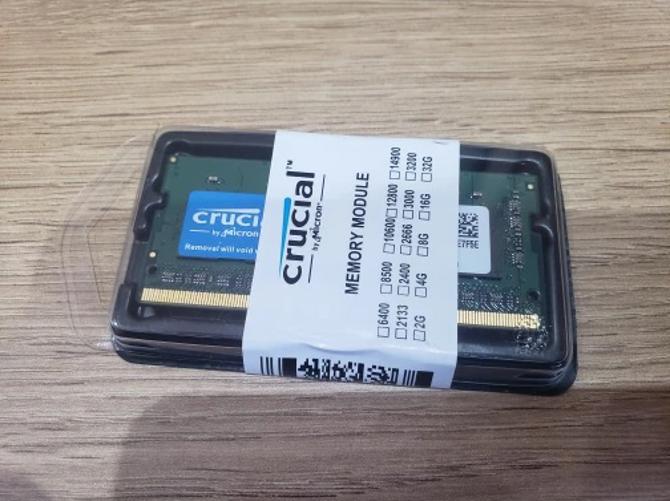 Miniatura Memória Crucial 16GB DDR4 2666 SODIMM - Melhore seu Notebook