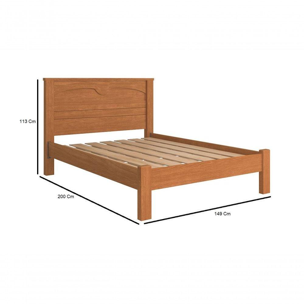 Miniatura Cama De Casal Amsterdã Modelo Moderno Luxo Camas Fenix Cor:nature