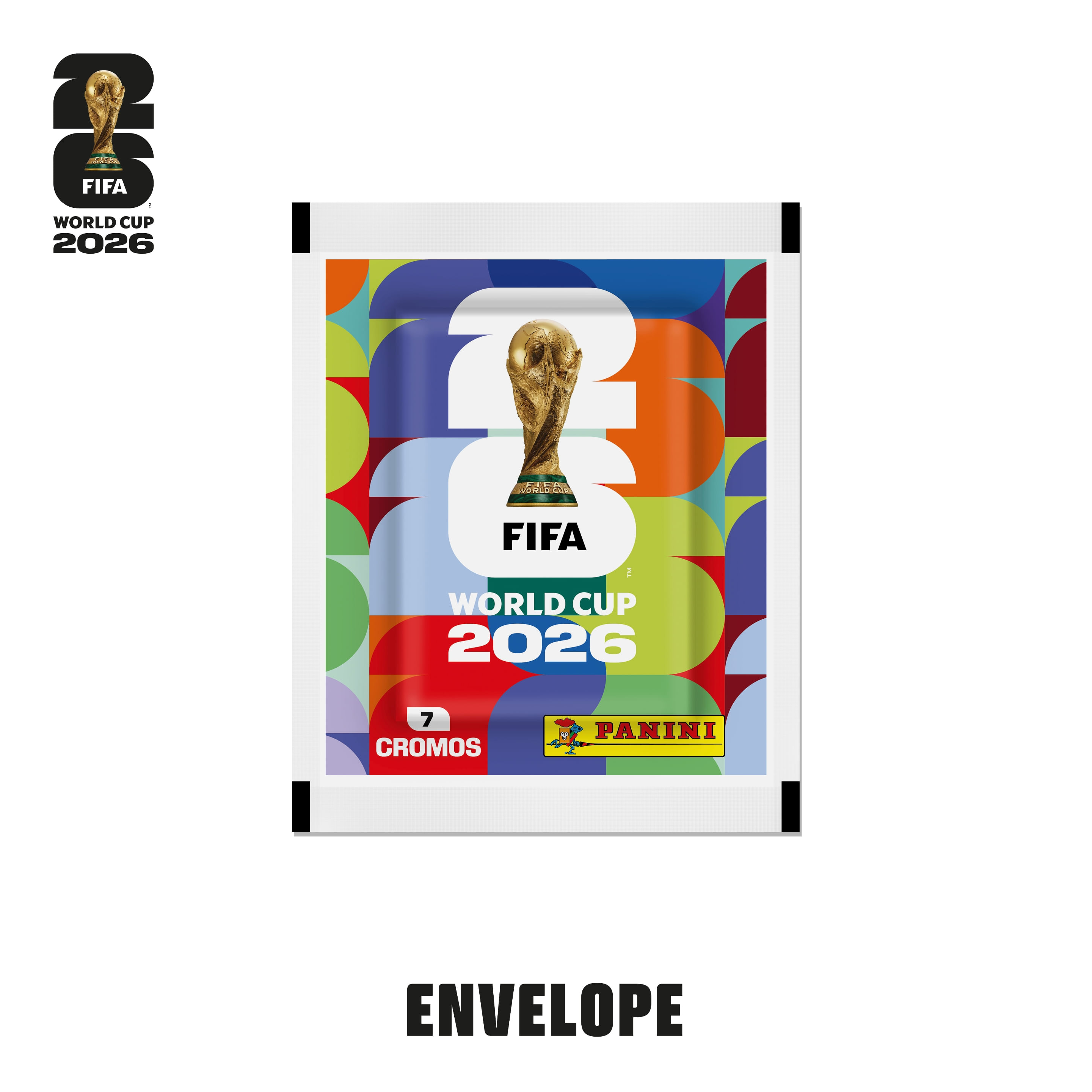 Envelope com 7 Figurinhas Copa do Mundo 2026