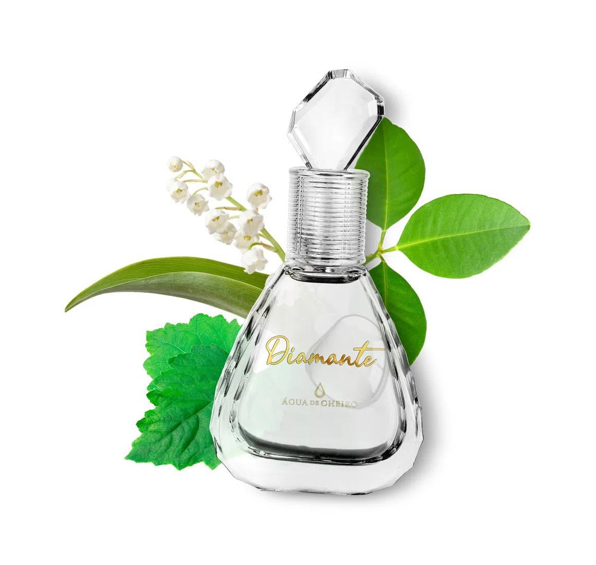 Miniatura Perfume Diamante Pedras Preciosas Água De Cheiro 50Ml