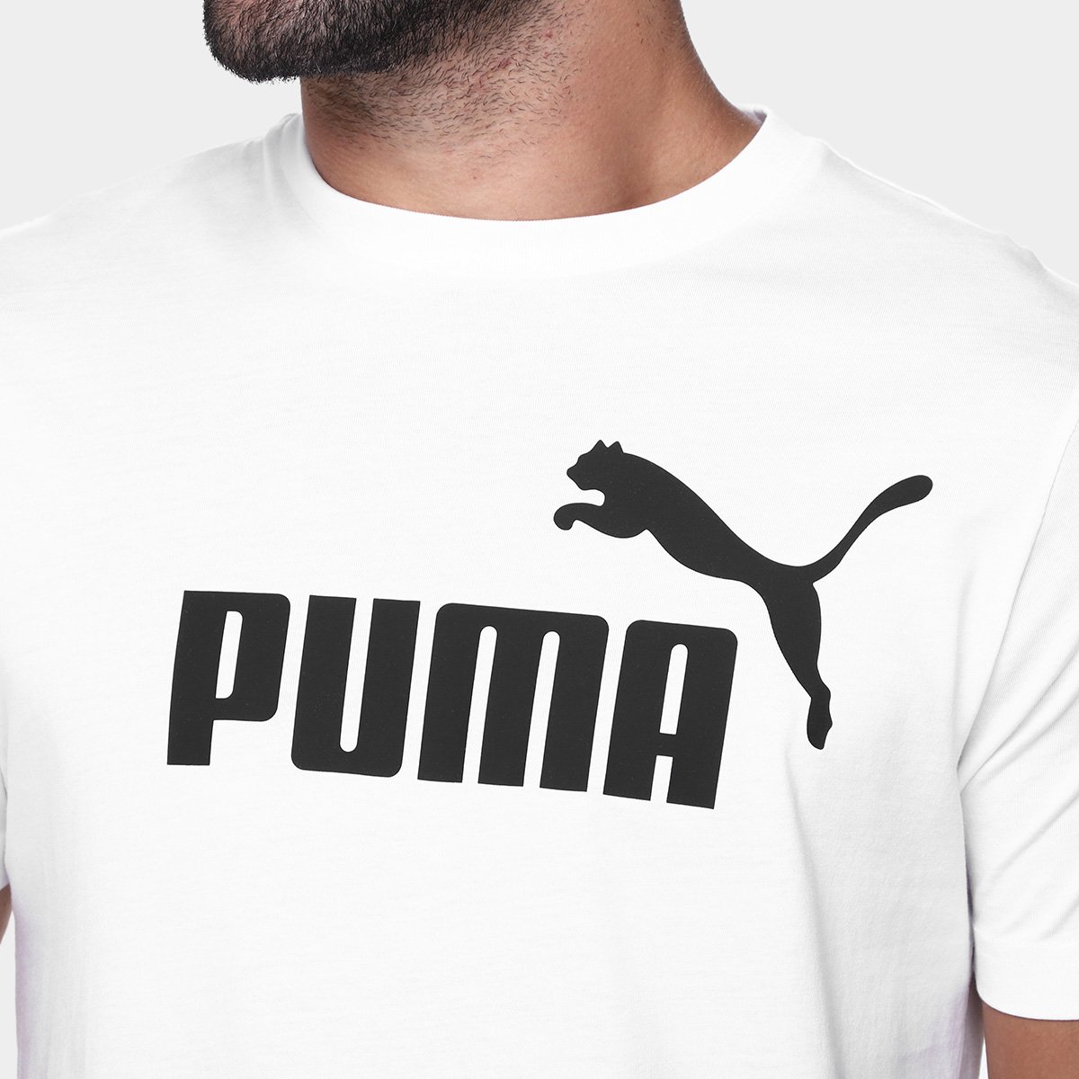 Miniatura Camiseta Puma No. 1 Logo Masculina Branco - M