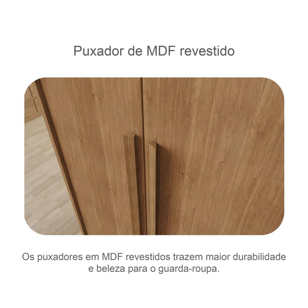 Guarda Roupa Casal MDF 6portas 6gavetas Reno Guarda Roupa 6 Portas 6 Gavetas Reno Novo Horizonte Cumaru Fendi