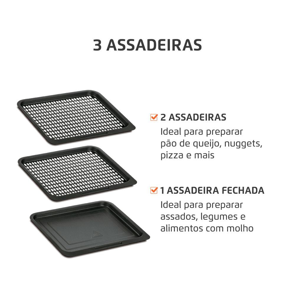Miniatura Fritadeira Air Fryer Oven 12L Mondial AFON-12L-BI 127V 127V