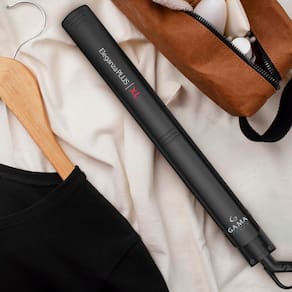 Chapinha | Prancha GA.MA Italy Eleganza Plus XL Cerâmica 220°C com Emissão de Íons e Tecnologia Nano Silver Preto - Bivolt