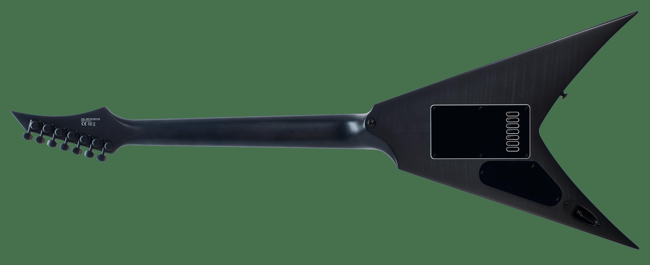 Miniatura Guitarra Solar 7 Cordas V1.7Fbb Flame Black Burst Matte