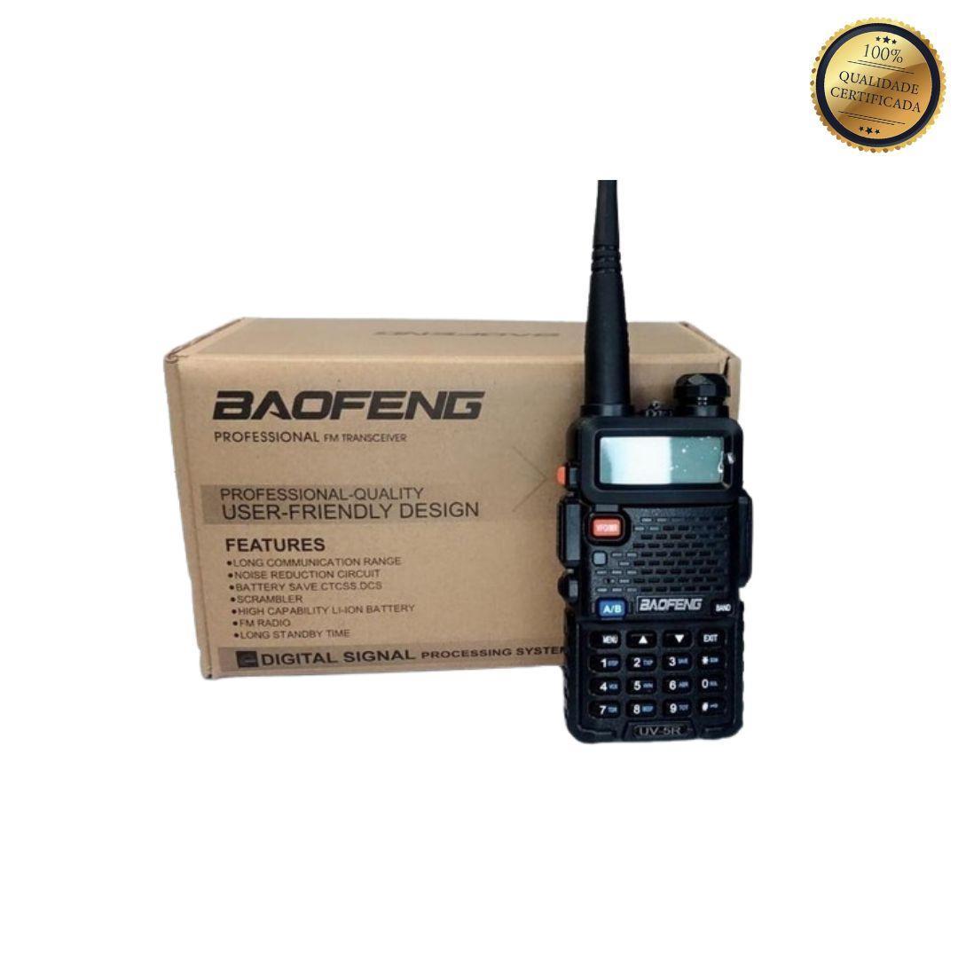 Miniatura Rádio Ht Dual Band Uhf Mais Vhf Baofeng Uv-5R Portátil