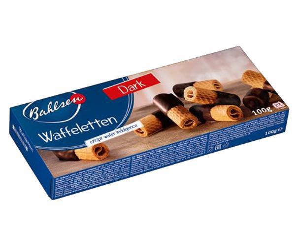 Miniatura Biscoito Alemão Bahlsen Waffeletten Dark 100G