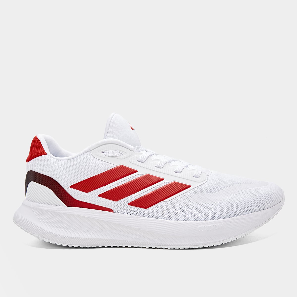 Miniatura Tênis Adidas Runfalcon 5 OPA12 Masculino Branco+Vermelho - 38
