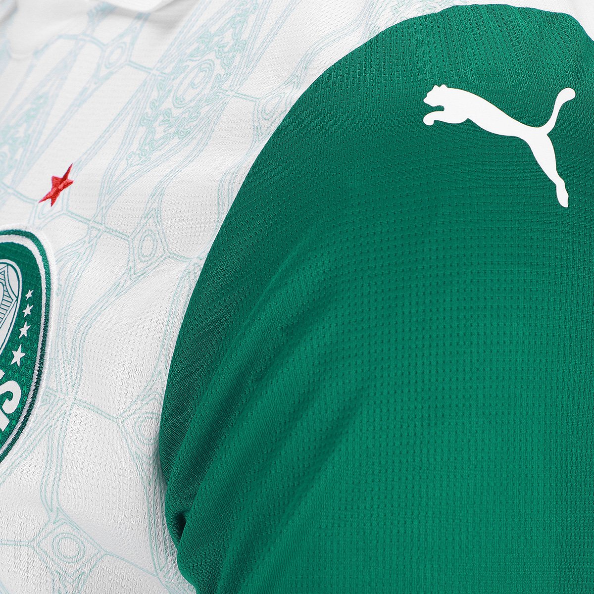 Miniatura Camisa Manga Longa Palmeiras II 25/26 Torcedor Puma Masculina Verde+Branco - EP