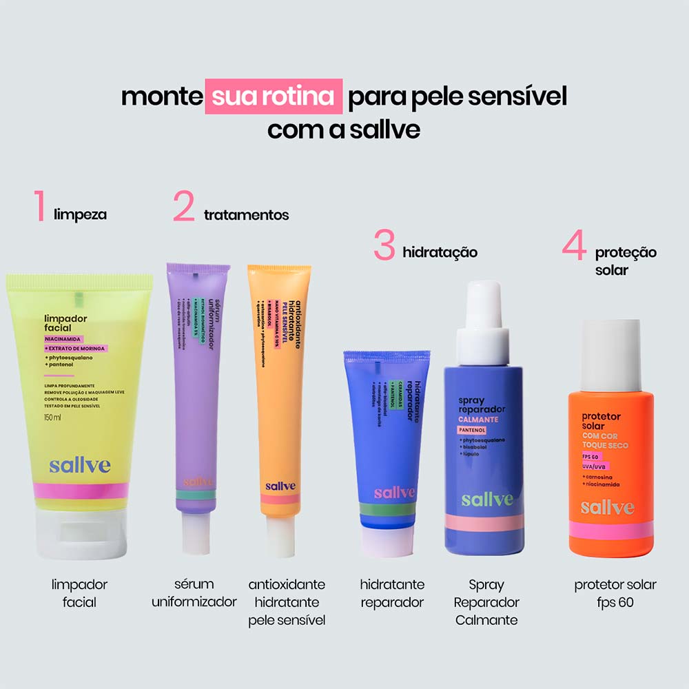 Miniatura Spray Reparador Calmante Multifuncional Sallve 120ml