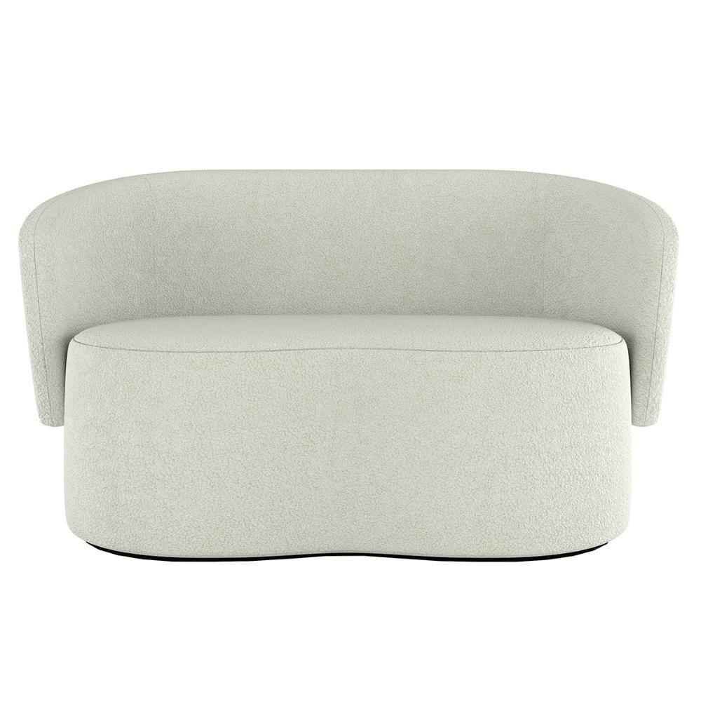 Miniatura Sofá Orgânico 2 Lugares Bouclê Sala De Estar Balaqui Decor Cor:boucle Bege Boucle Bege