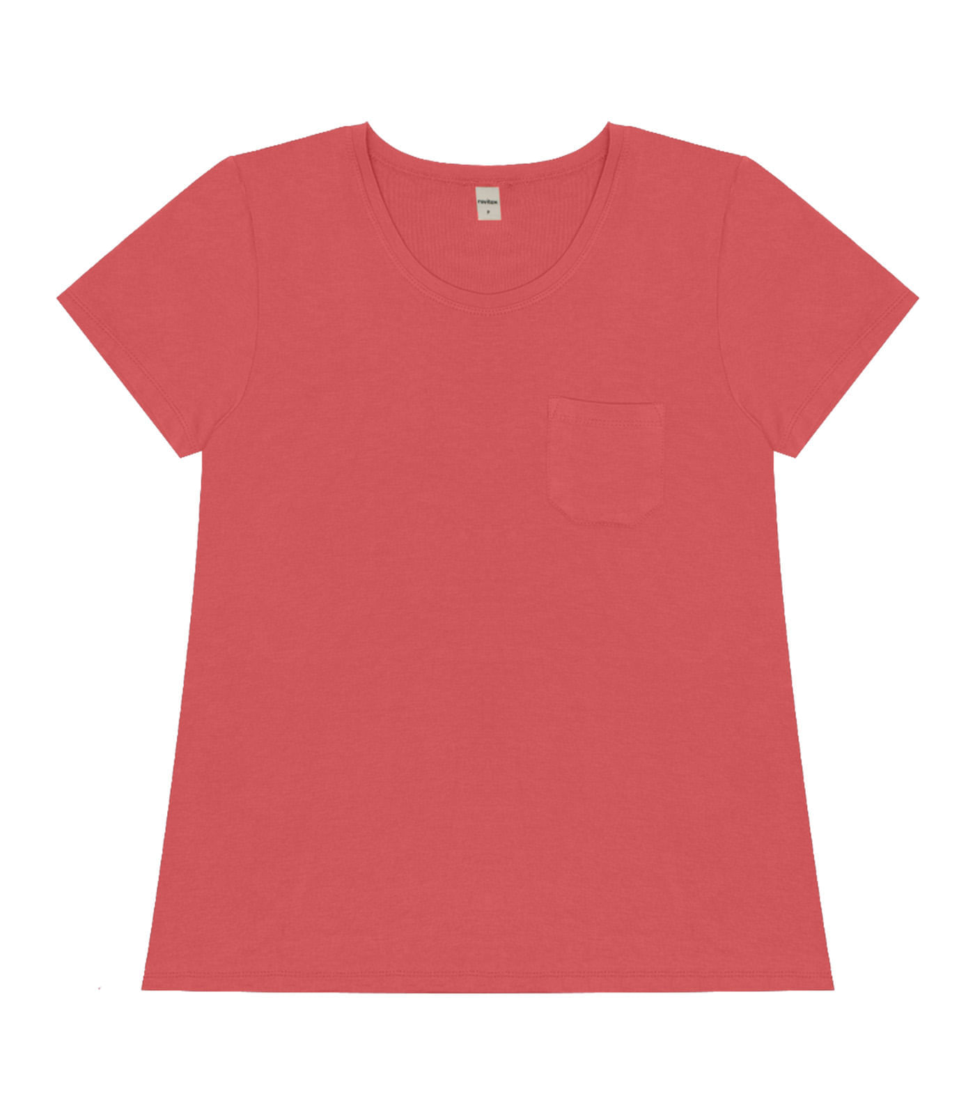 Miniatura Blusa Feminina Viscotorcion Com Bolso Rovitex Laranja G
