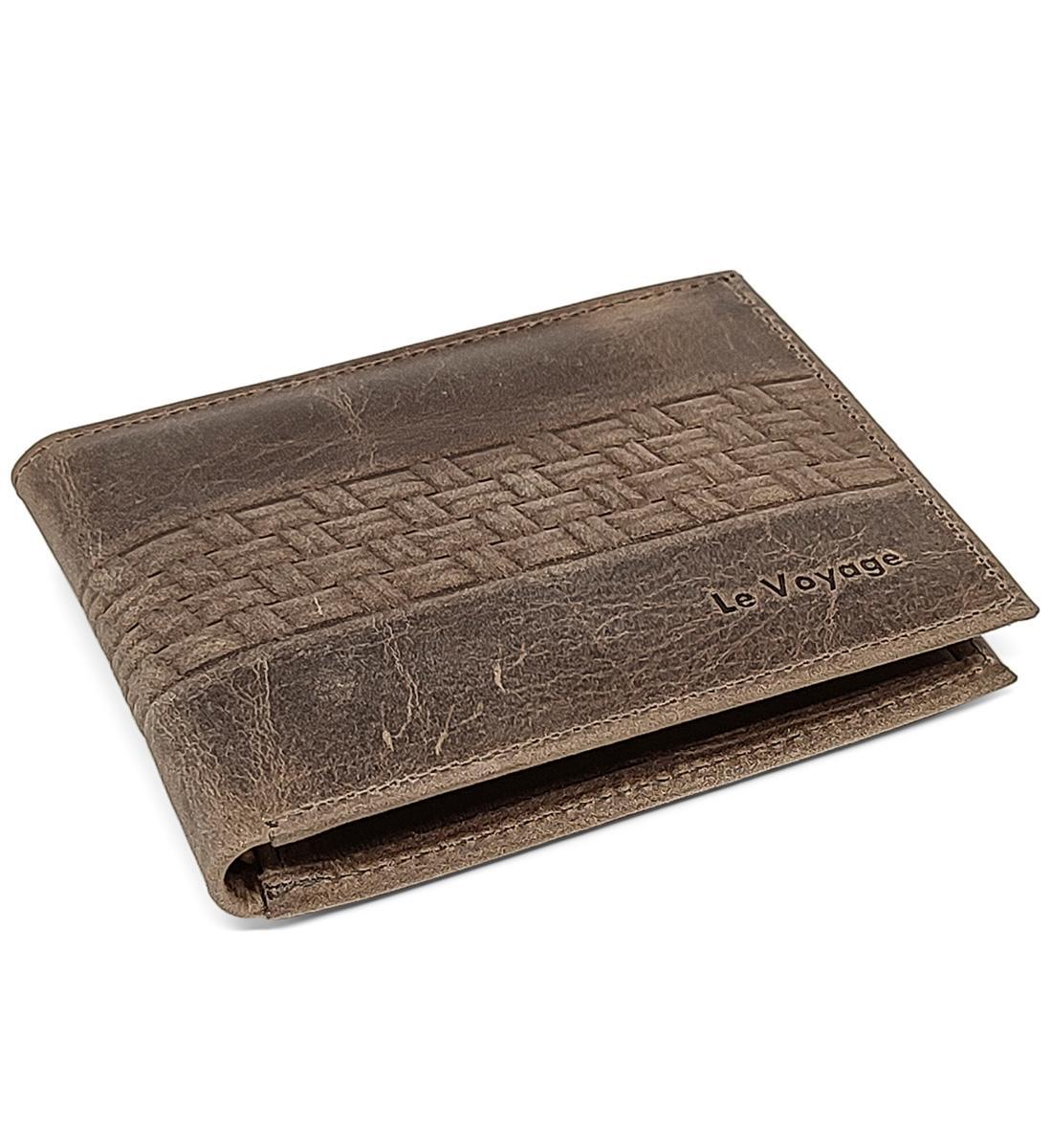 Miniatura Carteira Slim Masculina De Couro Le Voyage Cnh Cartões Notas