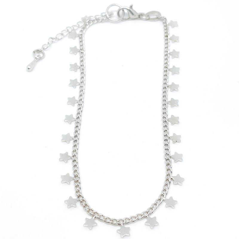 Miniatura Pulseira Star Com Estrelas Folheado A Rodio