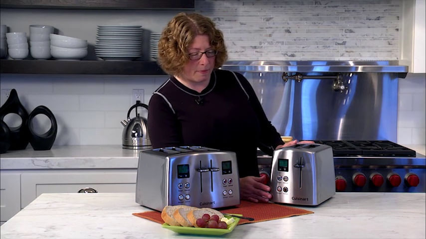 Miniatura Torradeira Elétrica Cuisinart CPT415 2 Fatias Aço Inoxidável Prateado 110V