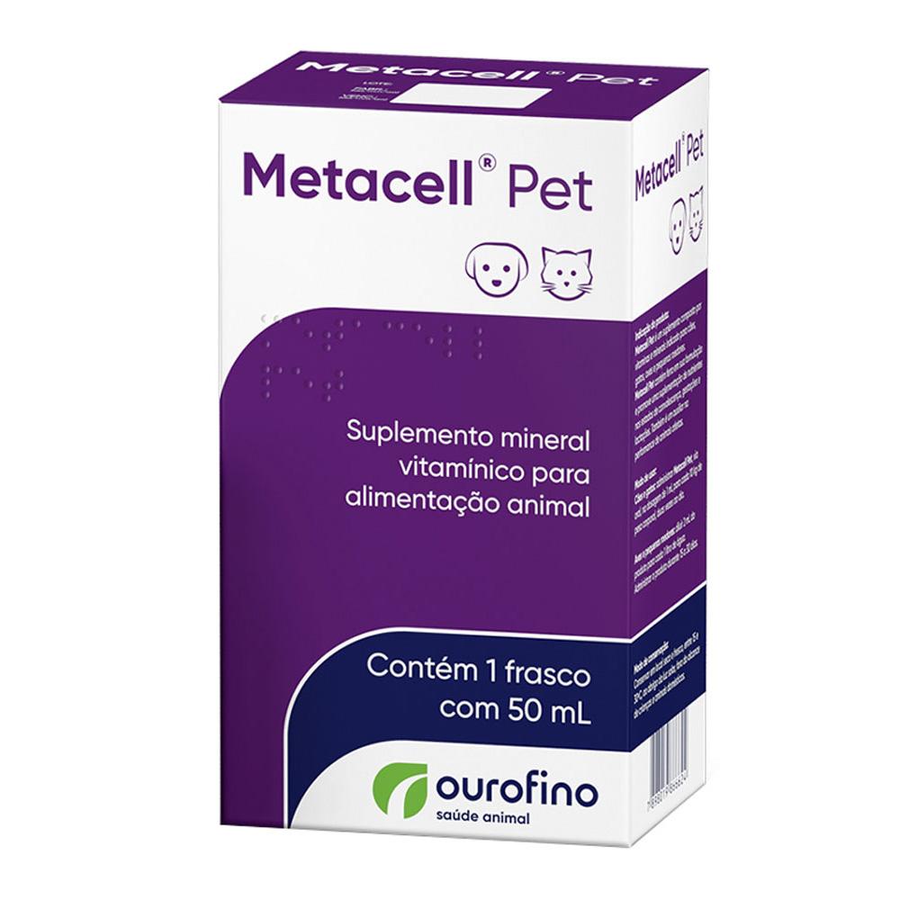 Miniatura Suplemento Ouro Fino Metacell Pet - 50 mL
