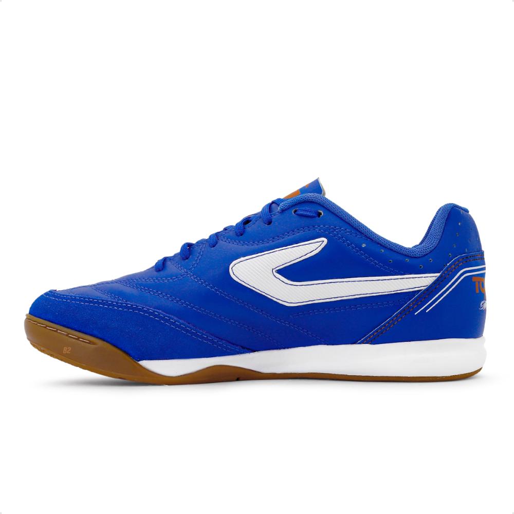Miniatura Chuteira Topper Futsal Maestro Td IV Futebol de Salão Masculina Azul / Branco - 44.
