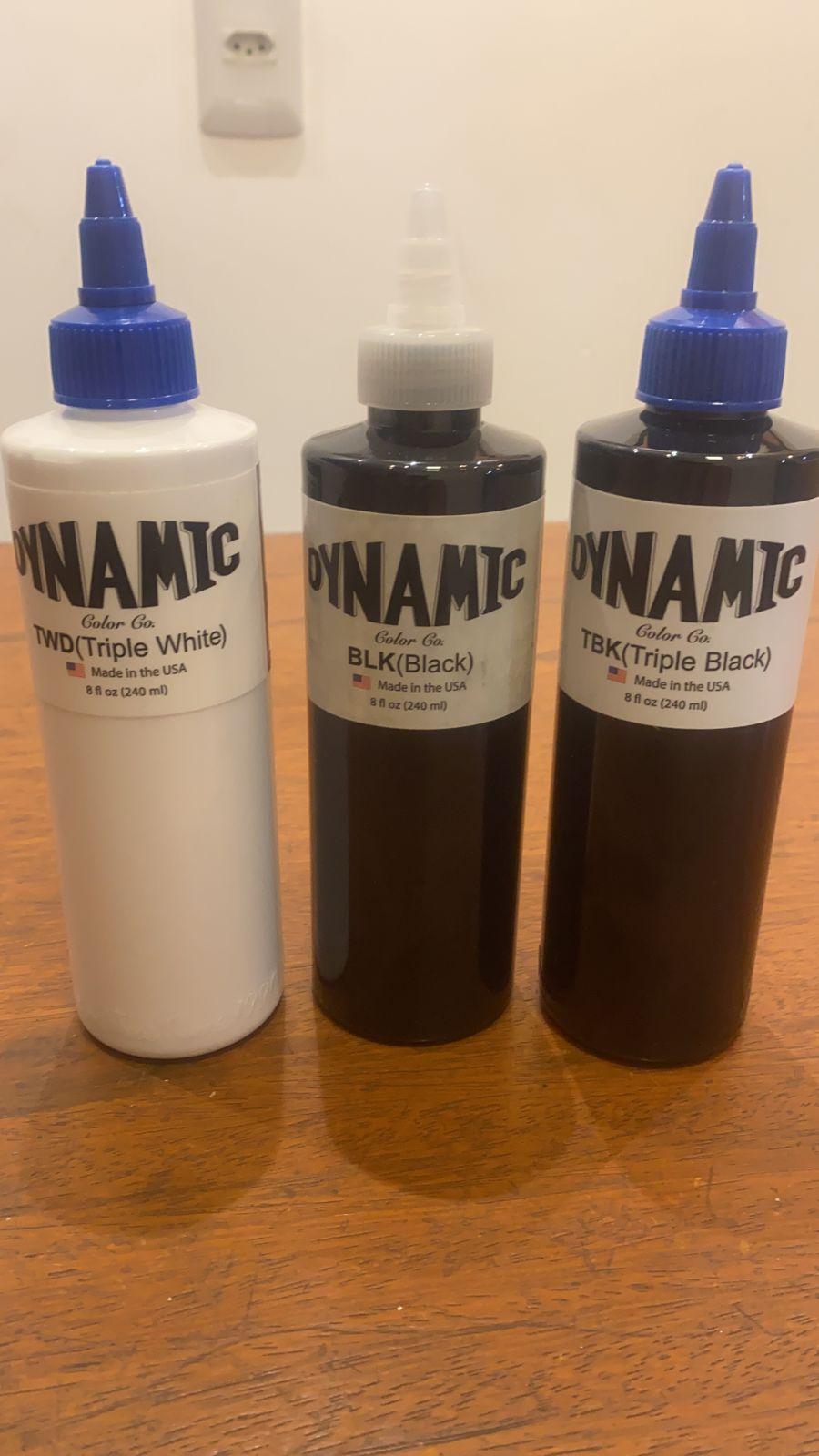 Miniatura Tinta Dynamic Triple Black E Dynamic Triple White 240Ml