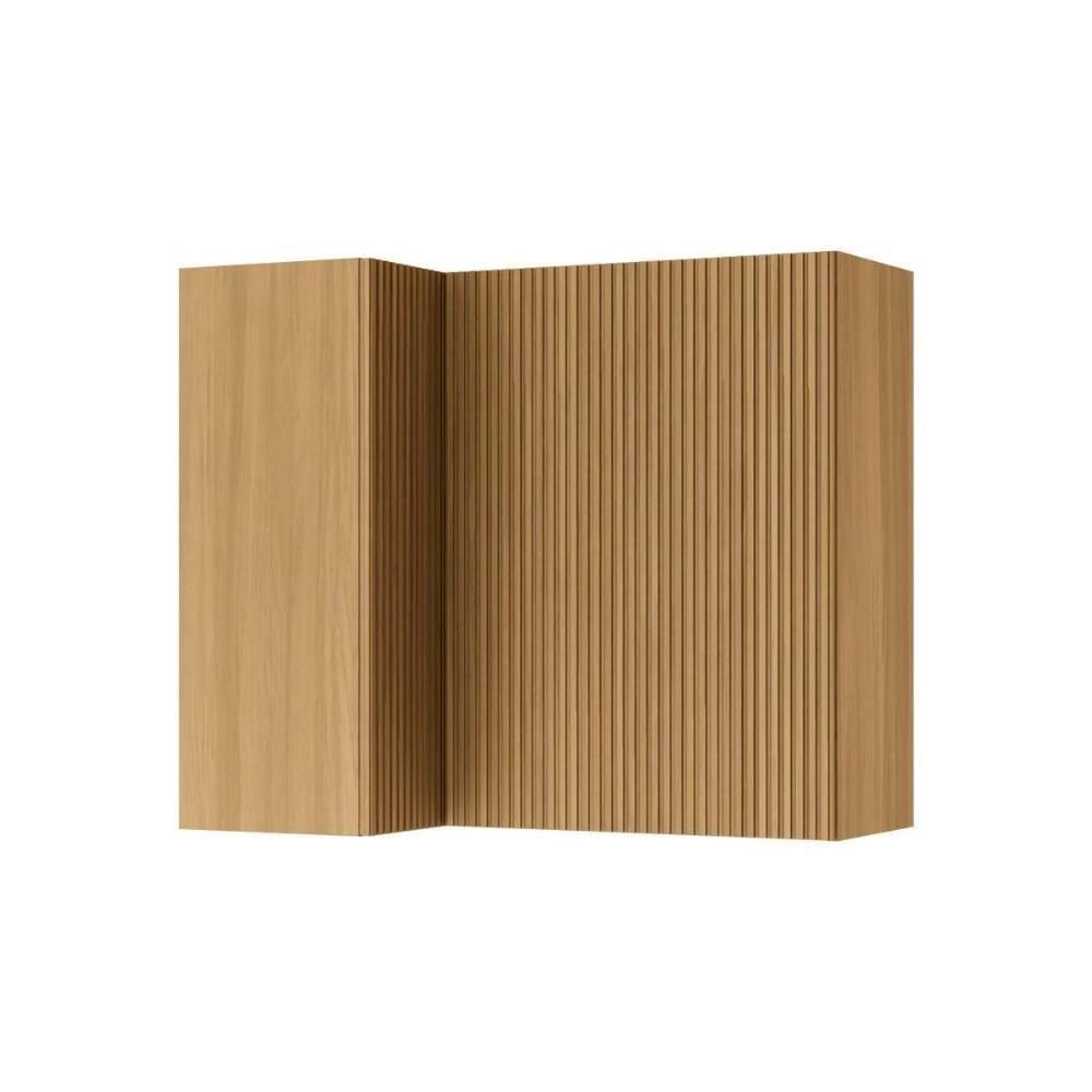 Miniatura Armário Aéreo P- Cozinha Rainha Canto C- 2portas 92 Cm Nature - Nesher