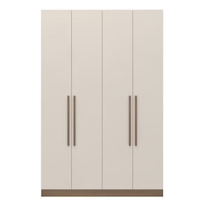 Miniatura Armário Modulado Bartira Lugano com 4 Portas 3 Gavetas 3 Prateleiras Casal – Avelã/Capuccino