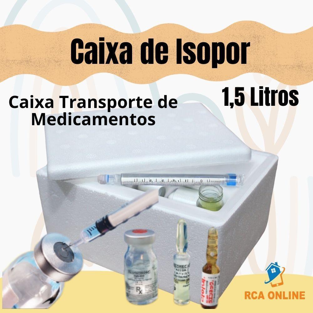 Miniatura Caixas De Isopor Eps 1,5 Litros 5 Unid Medicamentos Sorvetes