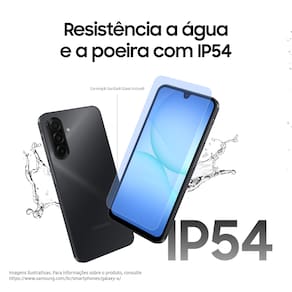 Celular Samsung Galaxy A17 4G Tela 6.7" 128GB Super AMOLED Câmera Tripla 50MP Preto