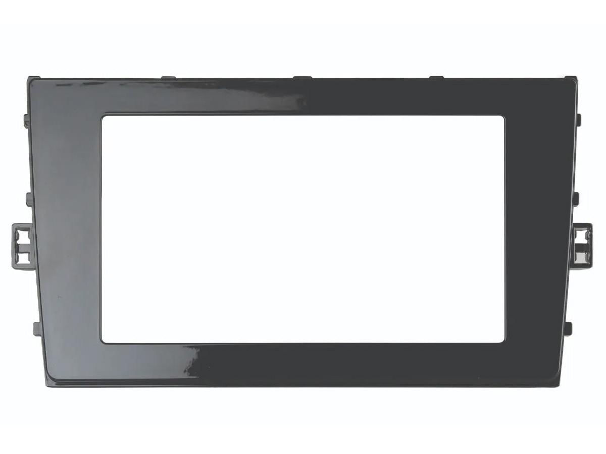 Miniatura Moldura Painel 2 Din Vw Novo Polo 2017 2018 2019 2020 Black piano - Moldura de painel - Polo - Ludovico