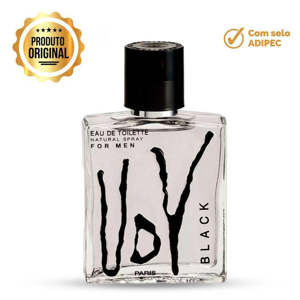 Miniatura Perfume Udv Black Ulric De Varens Eau De Toilette Masculino 100ml