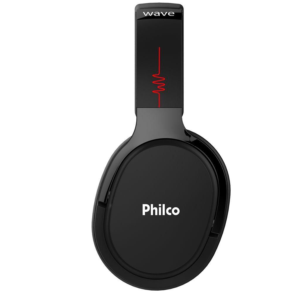 Miniatura Fone De Ouvido Philco Pfo01btp Wave Bluetooth 5.0 Preto Bivolt - Preta